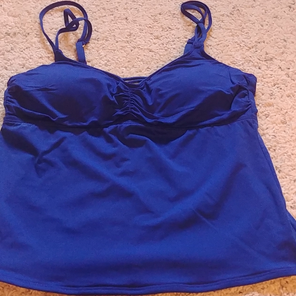 La Blanca Double Strap Tankini Swimsuit Top